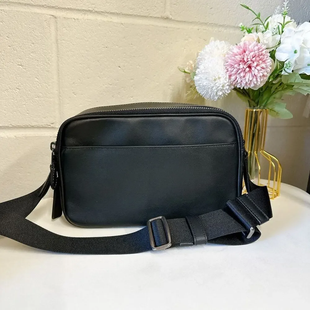 COACH C4148 Men's Graham Crossbody In Leather Black